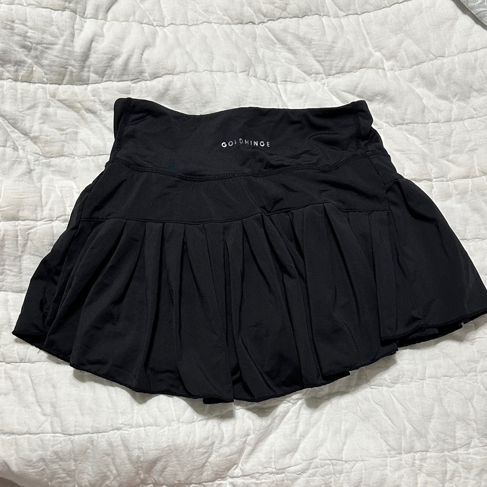 Gold Hinge Women’s Black Athletic Skort